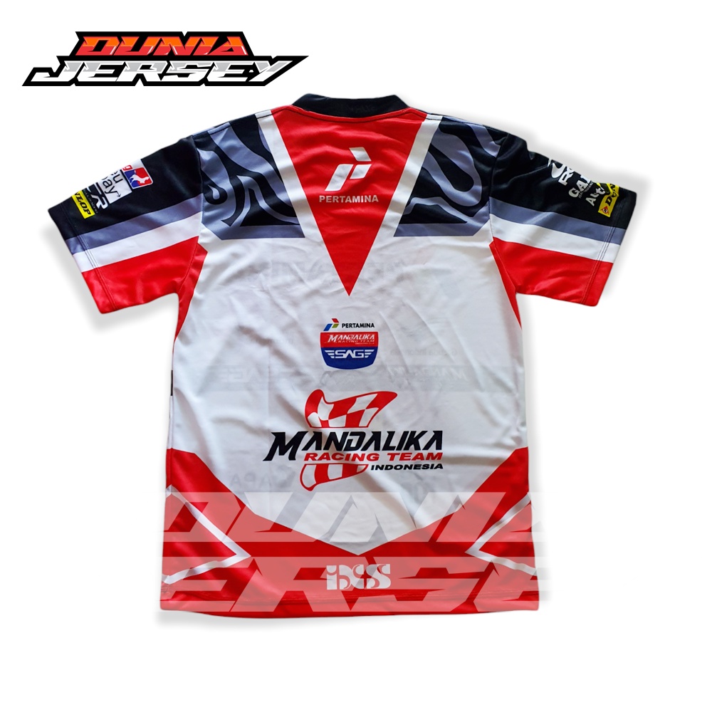 Murah / Terlaris / BISA COD JERSEY MANDALIKA MOTOGP SAG TEAM RACING GRATIS NICKNAME / KAOS BAJU JERS