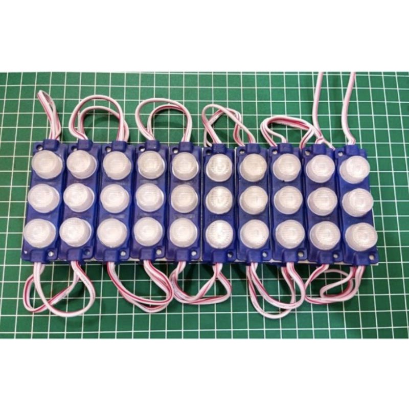 Lampu LED Modul 3 Mata SMD DC 12 - 24 Volt 3W Waterproof
