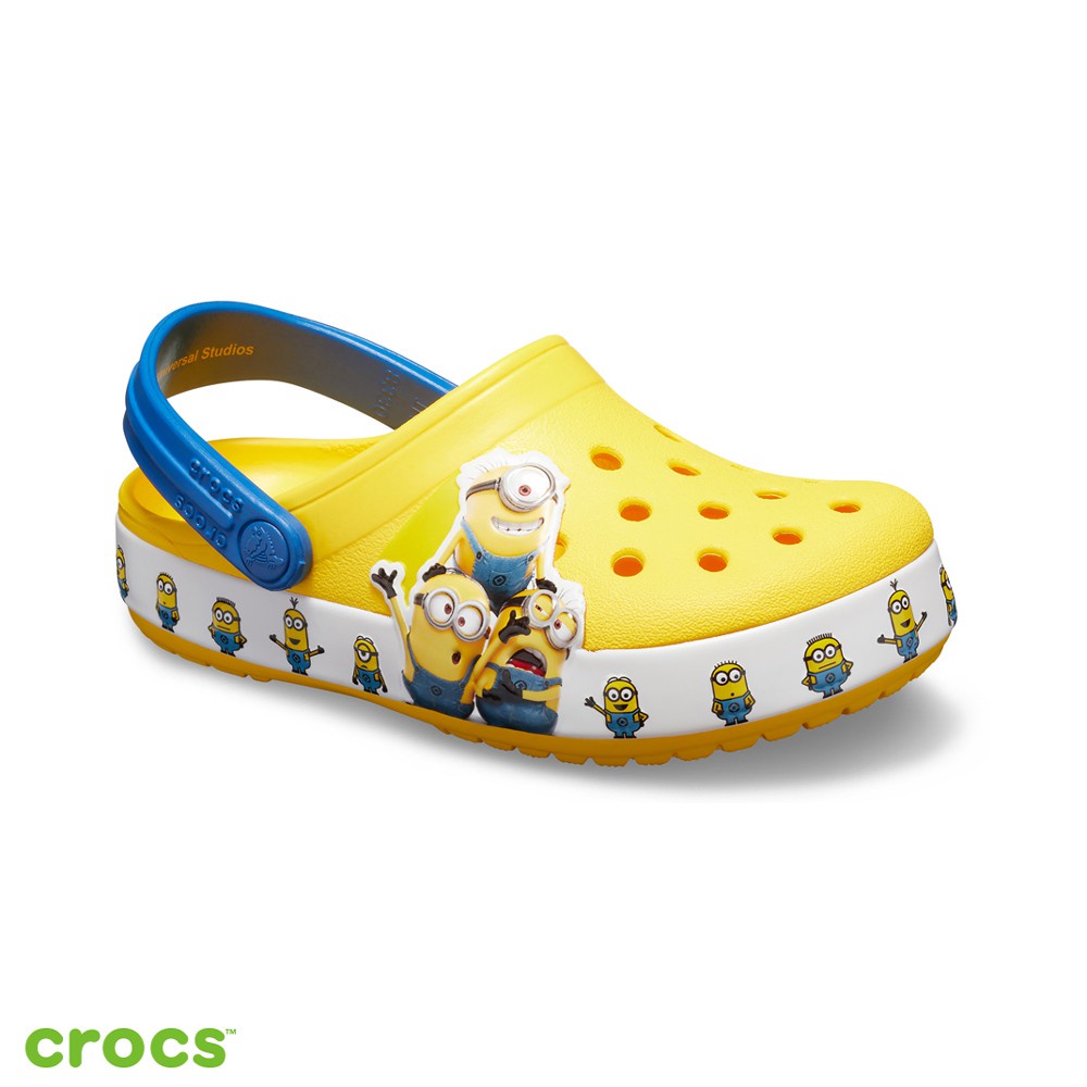 Sandal Crocs Funlab / Sandal Karakter Minion / Sandal Anak / Sandal Anti Licin - Yellow