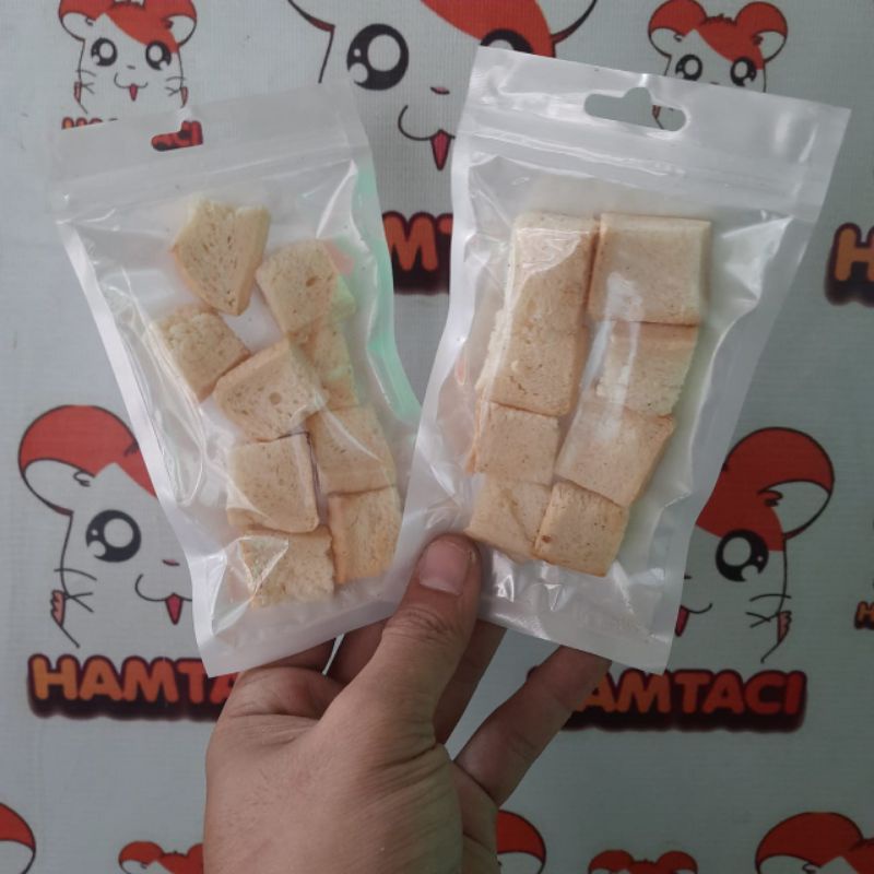 SNACK HAMSTER ROTI KERING 15GR /HEALTY SNACK DRIED BREAD