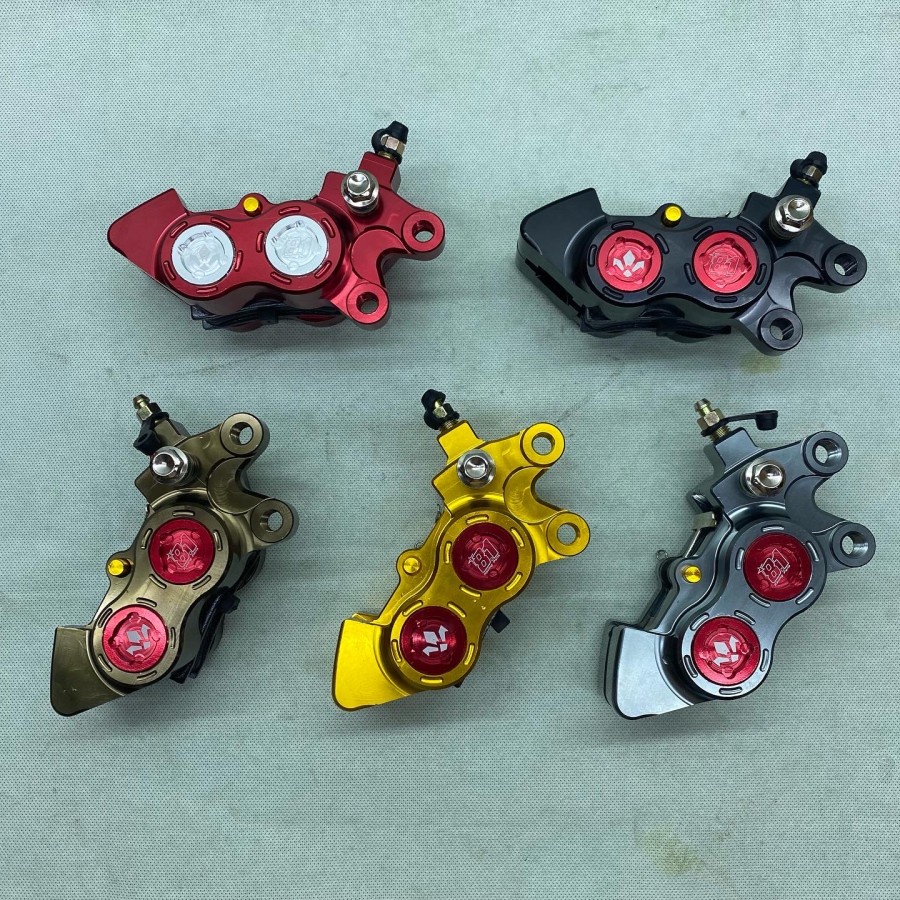 Kaliper Caliper Cakram Kanan Depan 81 Racing Parts 4 Piston Big Pot F