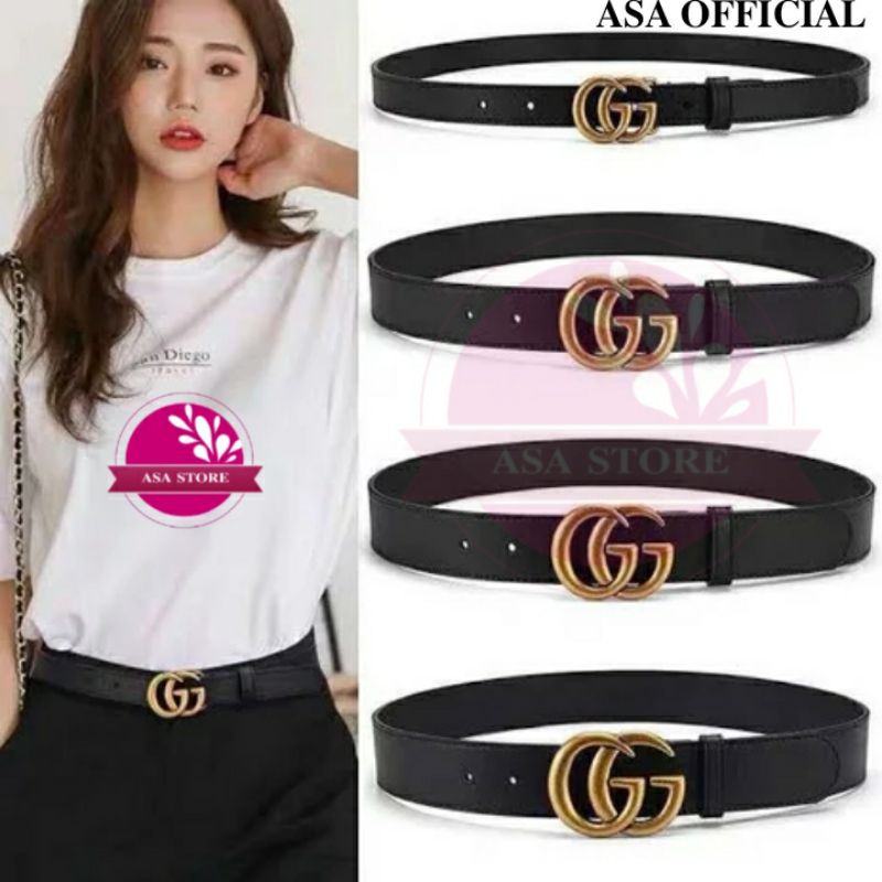 Ikat Pinggang Wanita Kulit GG//Belt Wanita Korea