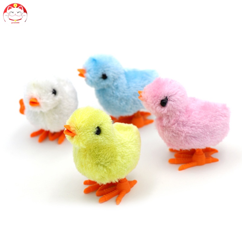 Mainan Wind Up Ayam / Bebek / Telur Paskah Melompat Untuk Bayi / Anak