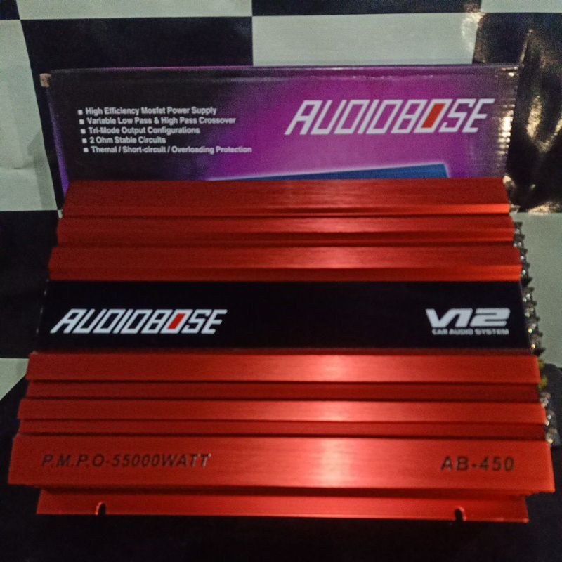 4 Channel Power Amplifier Audiobose V12 AB-450