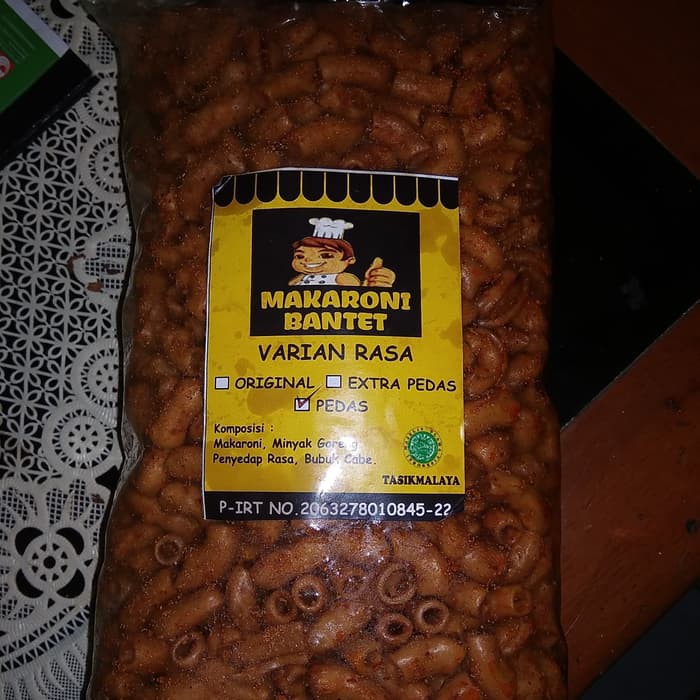 

Makroni Bantet Pedas 500gr - Makaroni cemilan makanan ringan