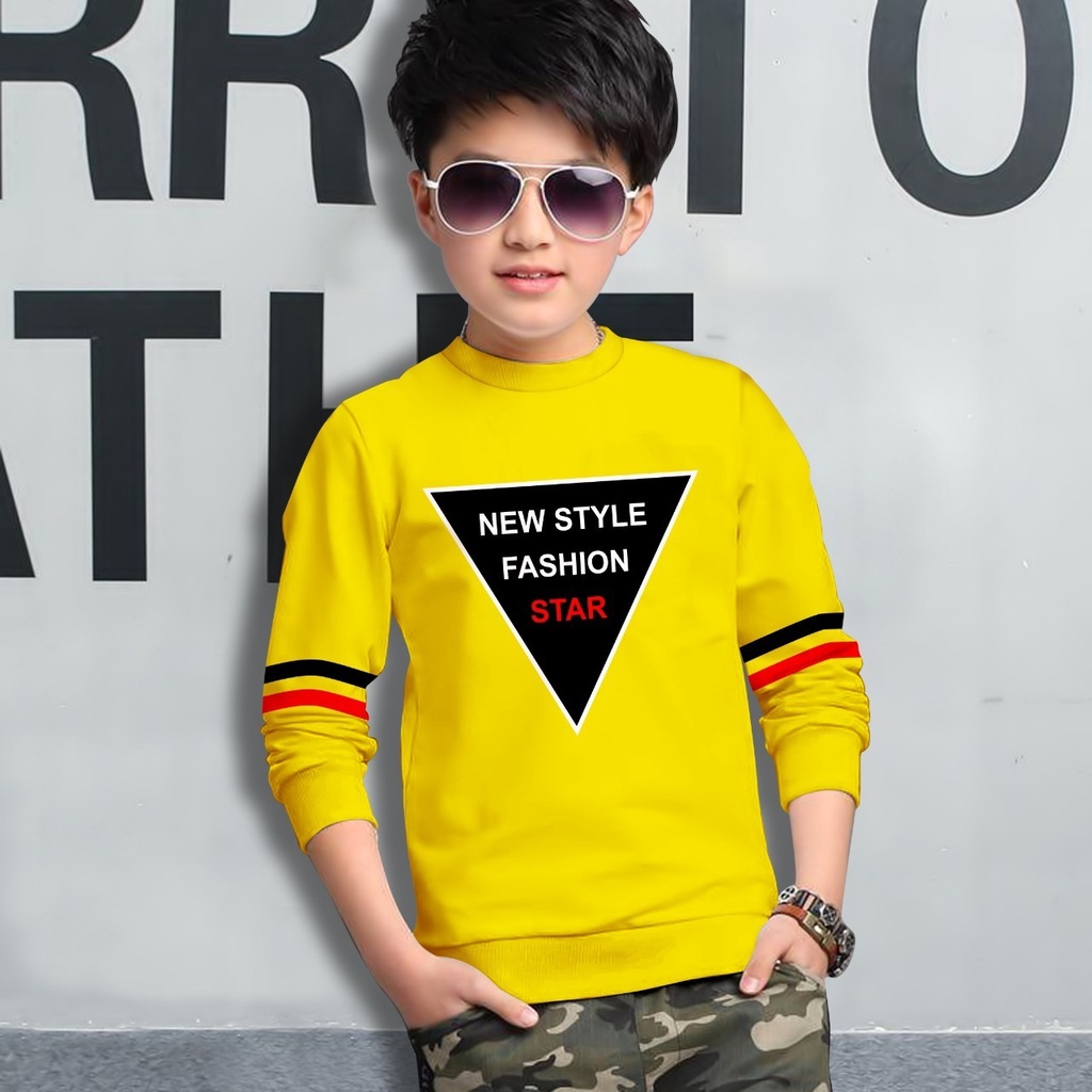 Switer Fashion Star Terbaru / Sweater Anak Laki-laki /  Sweeter Gaming Bahan Babyterry / FLAVA_STORE