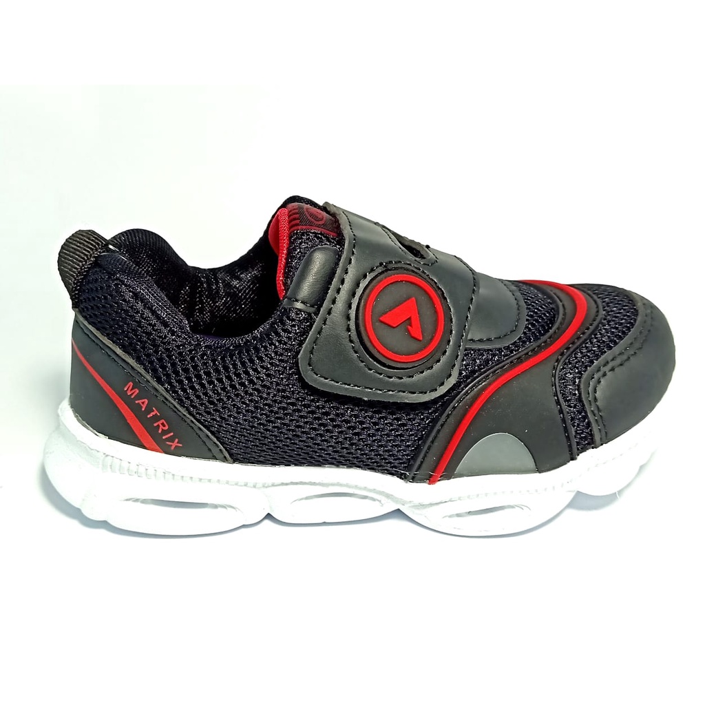 LED.Sepatu Anak Cowok Dans Durbin Black 28-31/Sepatu Sneakers Anak Laki Laki Dans Murah Pakai Lampu Warna Warni-3