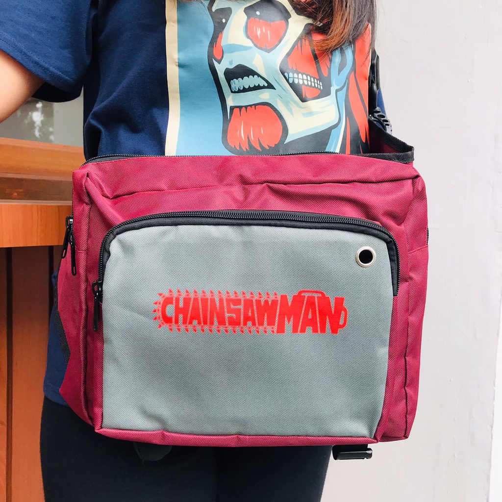 Slingbag Amplify Chainsaw Man Logo Anime Manga Premium Unisex