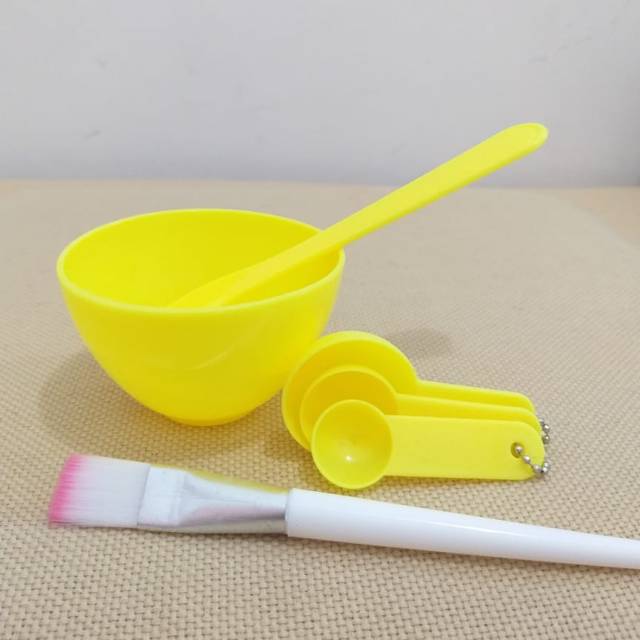 Set Mangkok Masker (mangkok+spatula+kuas+sendok)