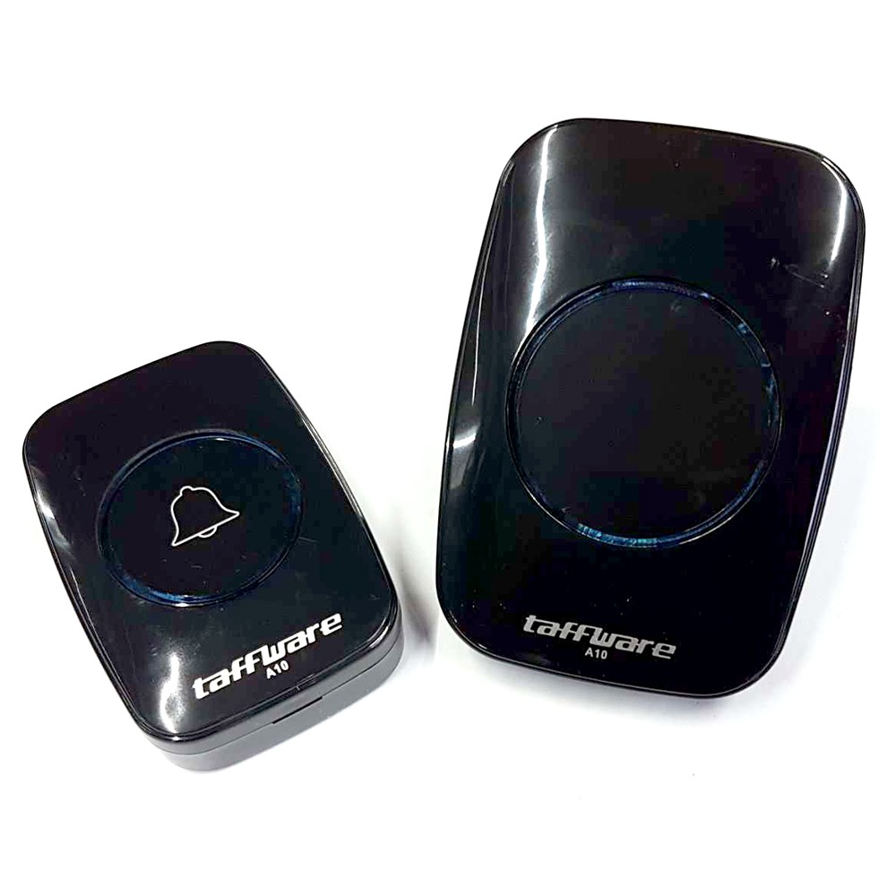 Taffware CACAZI A10 Bel Pintu Wireless Remote Doorbell LED 38 Tunes 1 PCS Receiver - Black