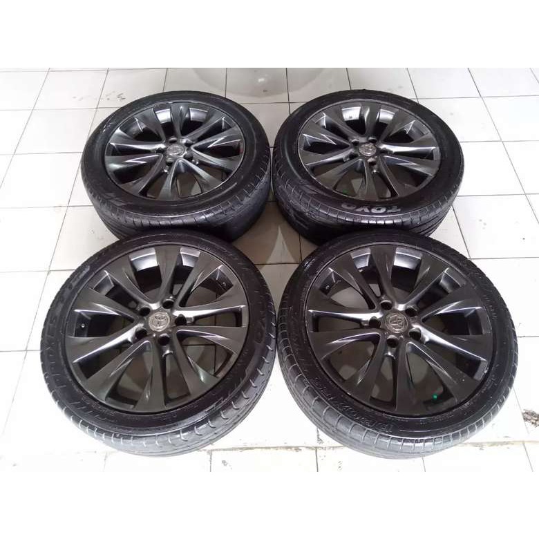 Velg Dan Ban Mobil Bekas Replika Alphard Ring18 Plus Ban 225 55 R18