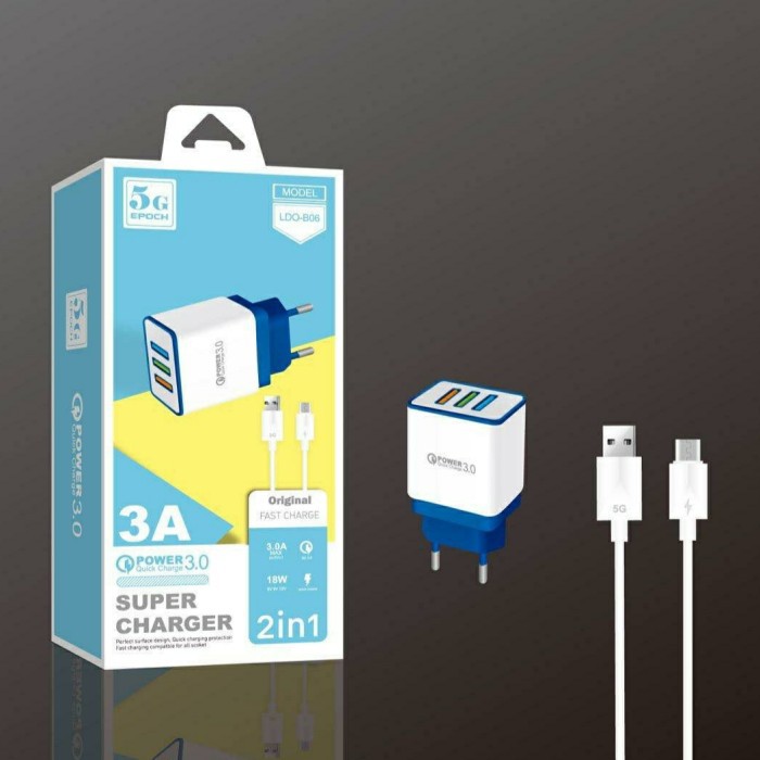 TJ 43 travel charger 5 G Qualcom 3A 2 USB real ampere fast charging /charger fast charging