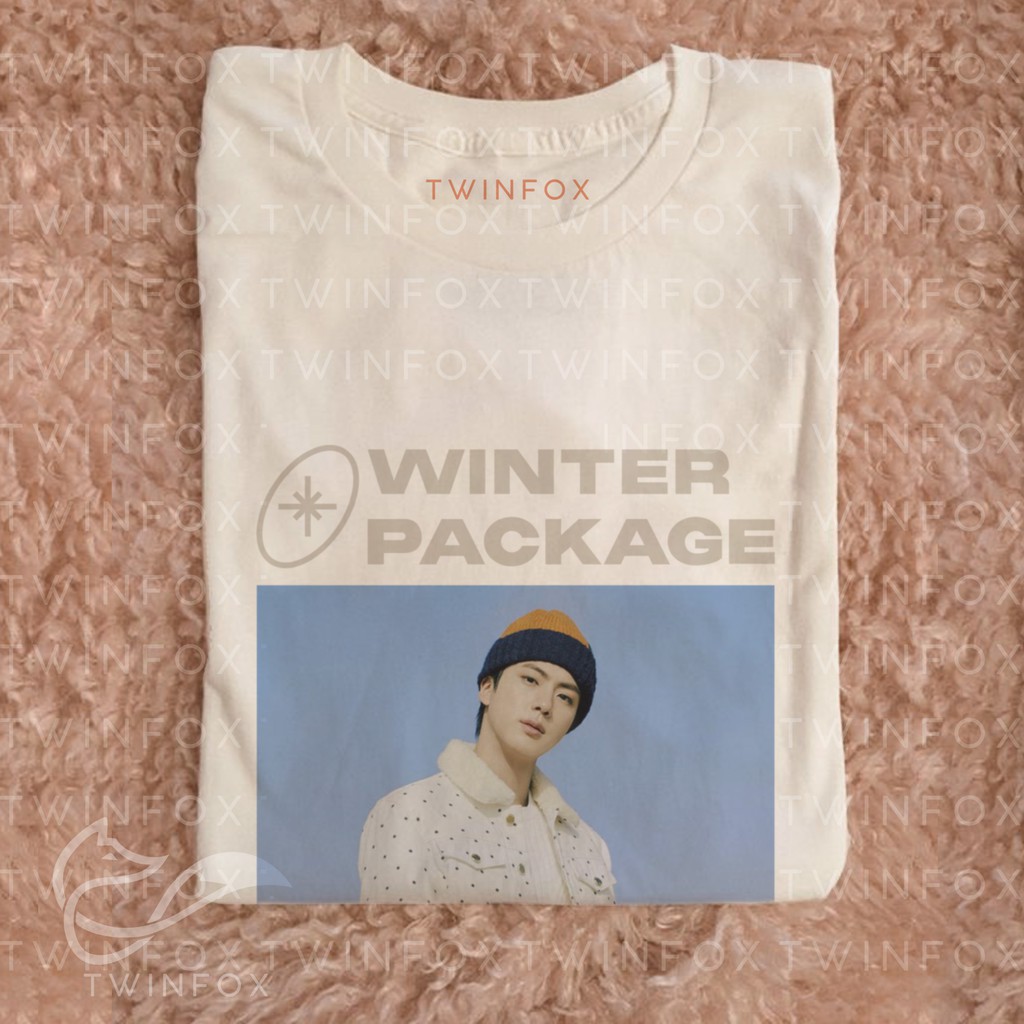 Kaos Kpop Unisex Bangtan Seokjin Winter Package Photo (2021)