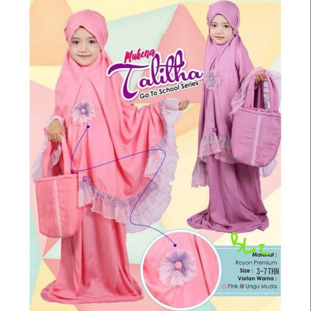 Mukena anak 3-8tahun