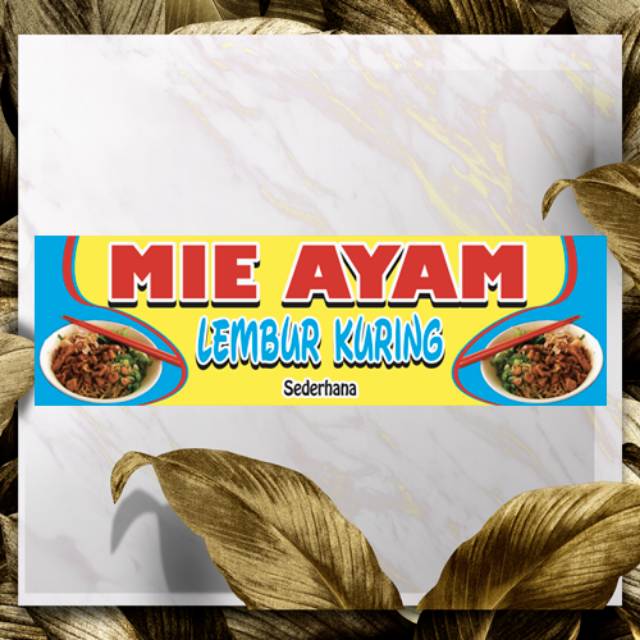 Spanduk banner mie ayam ukuran 200 x 100