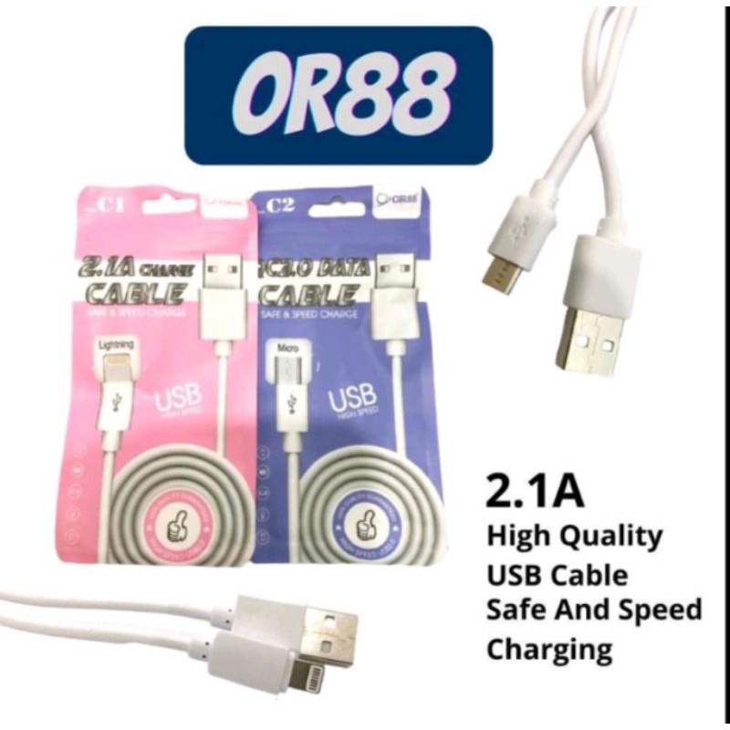 C2-QC3 CABLE KABEL OR88 ORIGINAL FAST CHARGING TYPE MICRO USB