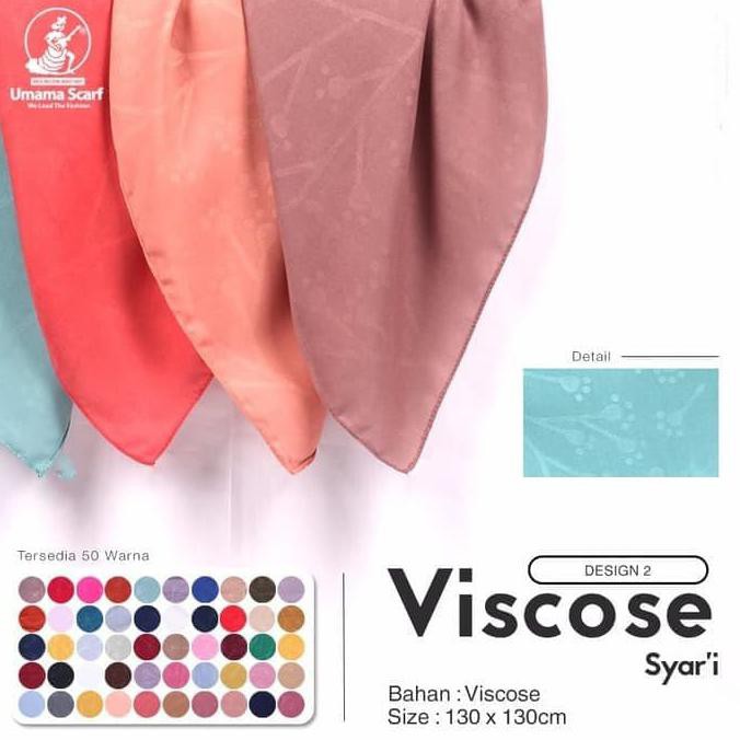 Kerudung Segi Empat Syar'I Viscose A2 Umama Scarf Hijab Jilbab Syari