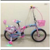 sepeda lipat anak perempuan anak cewek murah mrek kouan