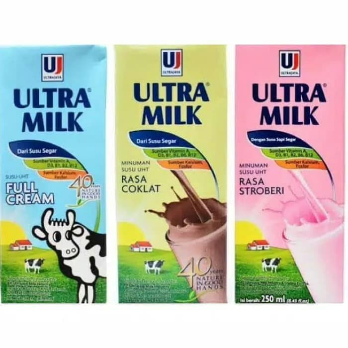 

SUSU UHT ULTRA MILK 200ML STRAWBERRY/COKLAT/FULL CREAM