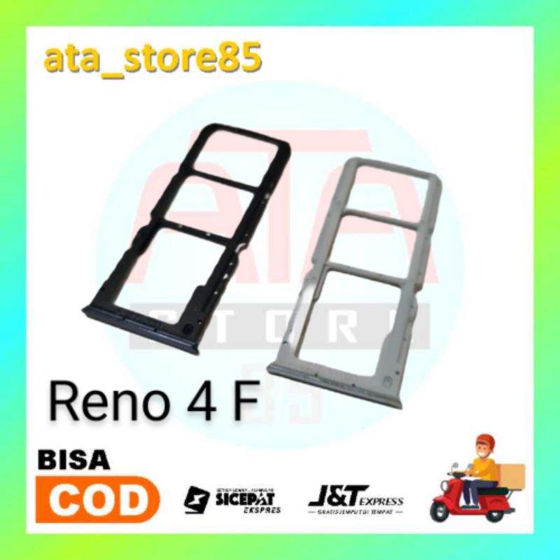 Simtray SimLock Slot Sim Tempat Kartu Oppo Reno 4f | Reno4 F Original