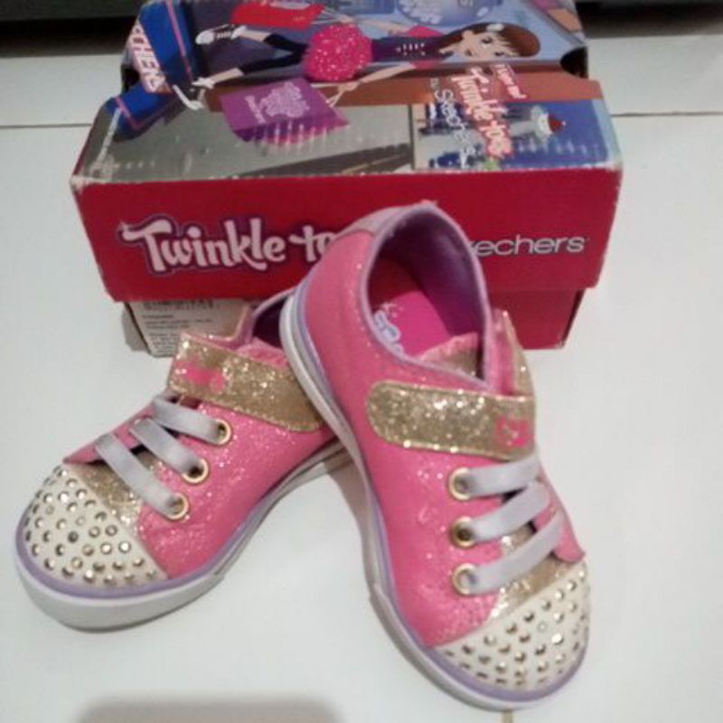 Sepatu Anak SKECHERS TWINKLE TOES preloved 95%