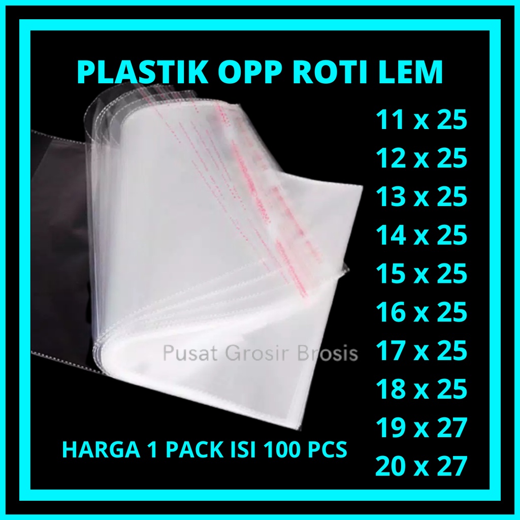 Plastik Opp Lem Opp 11x25 / 12x25 / 13x25 / 14x25 / 15x25 / 16x25 / 17x25 / 18x25 / 19x27 / 20x27