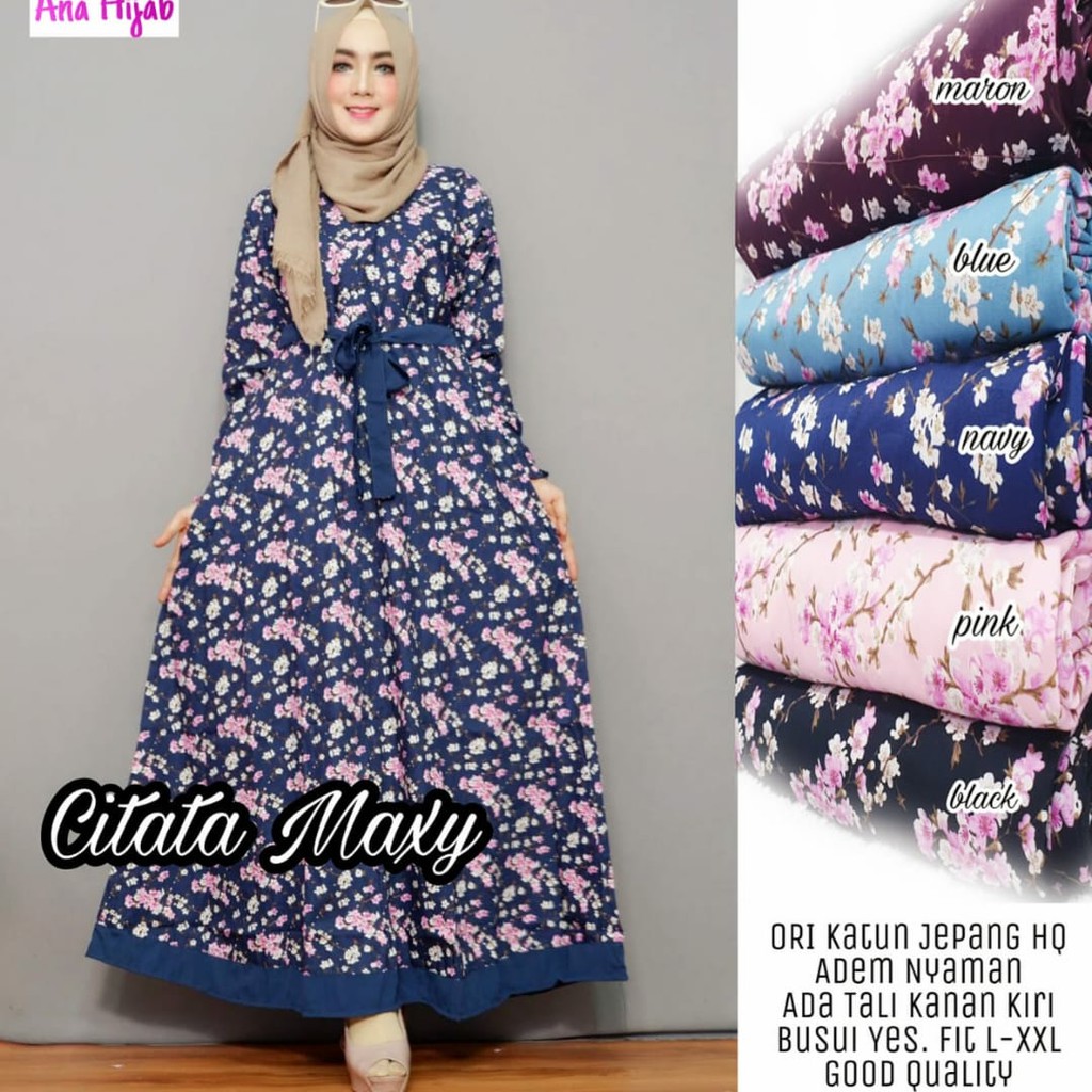 Citata Maxi Dress By Ana Hijab| Suplier Hijab Solo| Grosir