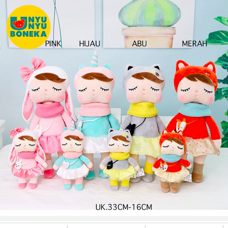 keychain gantungan boneka angela metoo doll anggela cat unicorn Sweet Cute panda bee baby kids