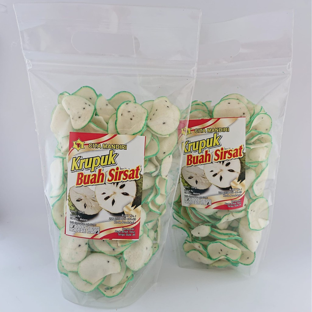 

Keripik Kerupuk Rasa Buah Sirsak Original Gurih Renyah Nikmat Kemasan 150 Gram