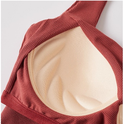 KINDSTORE❤ | TOP BRA SQUARE polos wanita korea modern dengan pads/TANKTOP