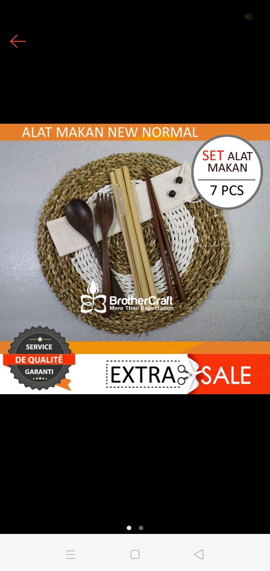 Set Alat Makan Sendok,garpu,sumpit,sedotan Korea / Jepang