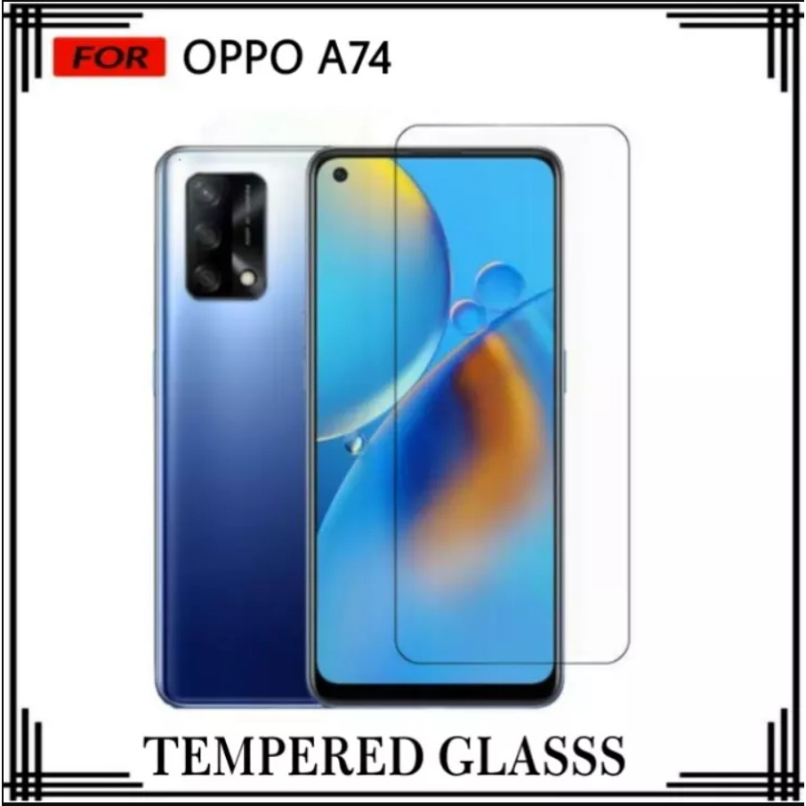Tempered glass anti gores kaca Oppo A54, Oppo A74 4G, Oppo A74 5G screen guard bening