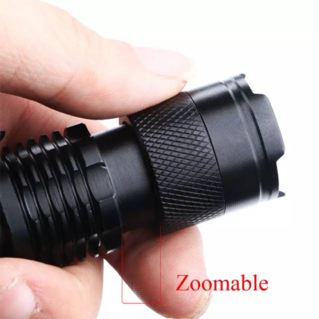 sinter senter Led cree Q5 zoom penlight torch flashlight camping emergency 1.200 lumen