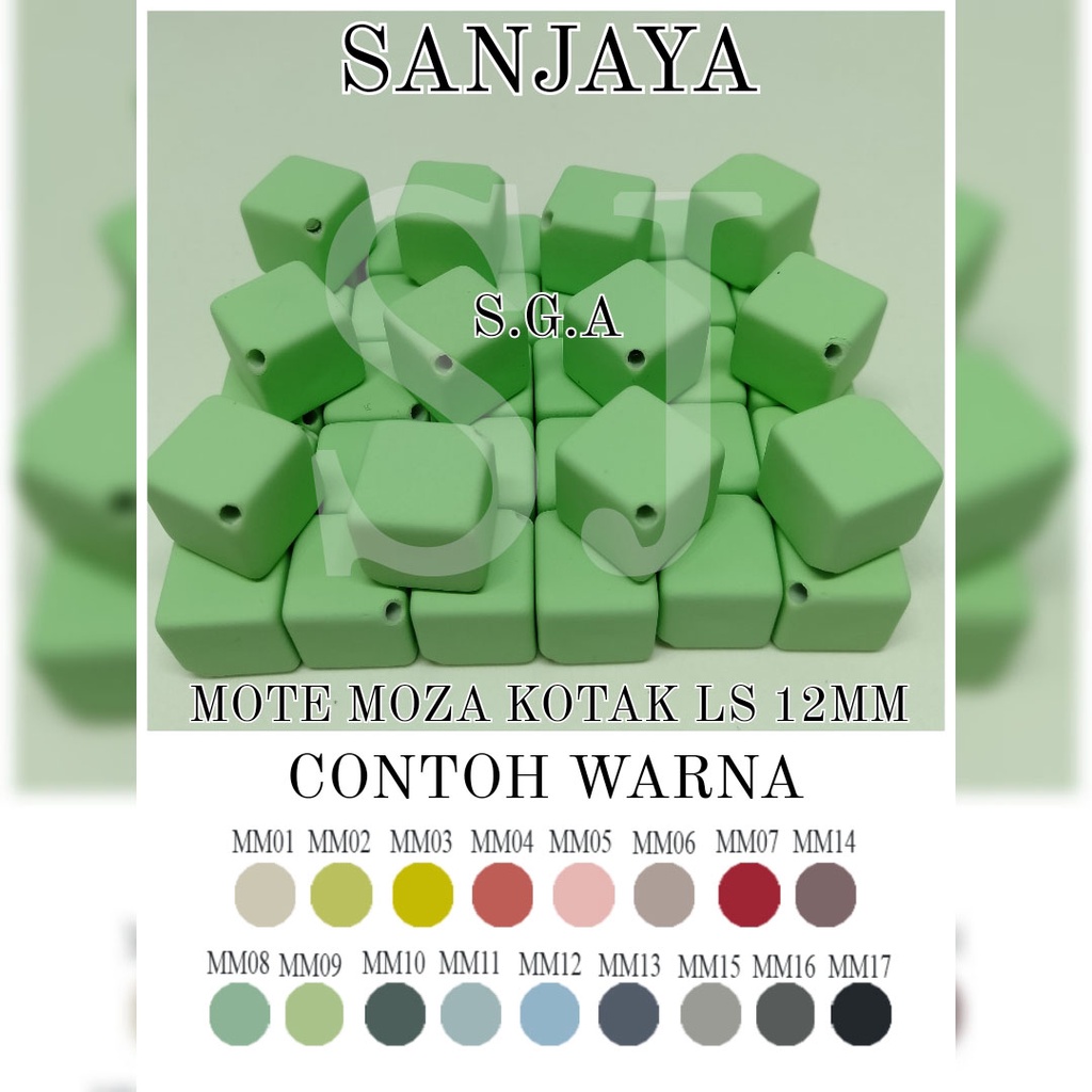 MOTE MOZA / MANIK KOTAK / MANIK MOZA DOF / MANIK MOZA KOTAK LUBANG SAMPING / MOTE MOZA KOTAK LS 12MM