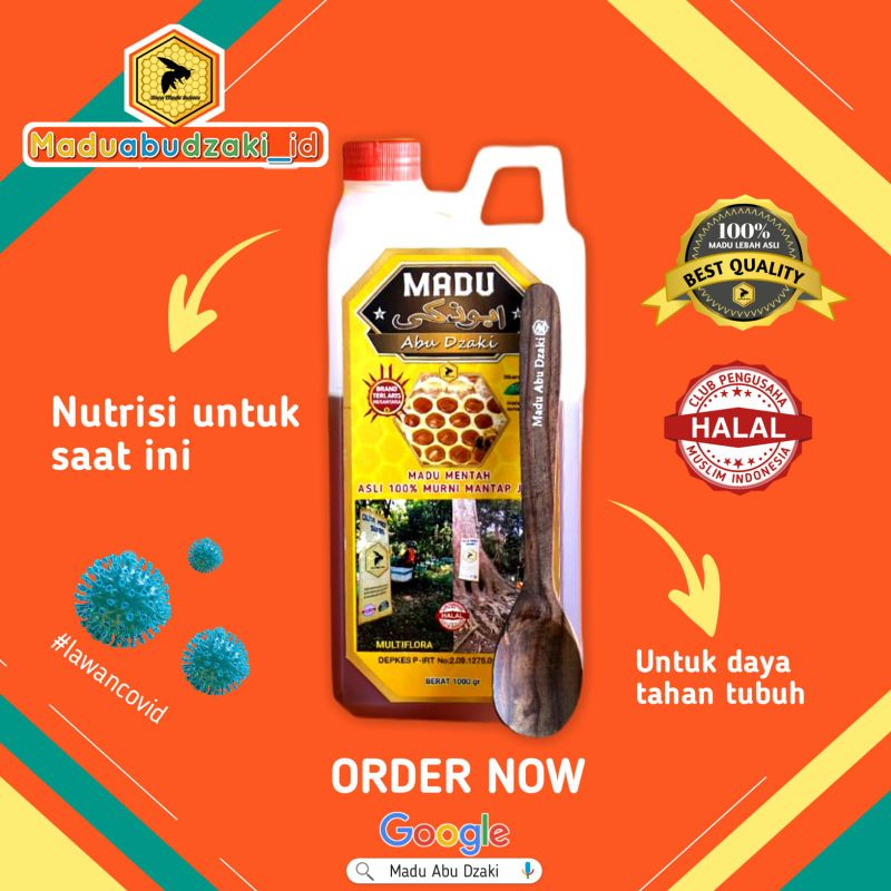 

madu asli abu dzaki (COD) madu multiflora madu hutan asli