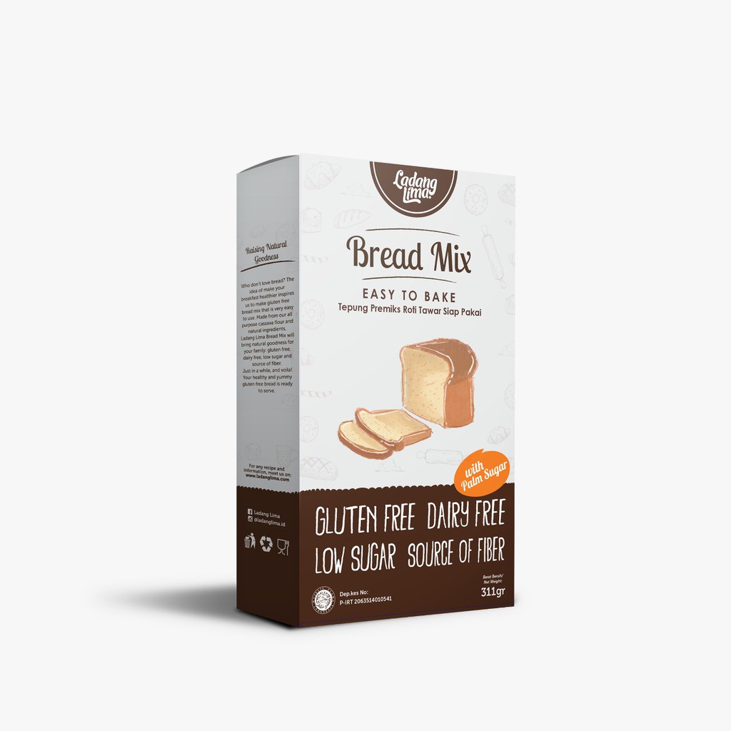 Ladang Lima Bread Mix | Gluten Free Bread Mix | CFGF GFCF | Autis Food