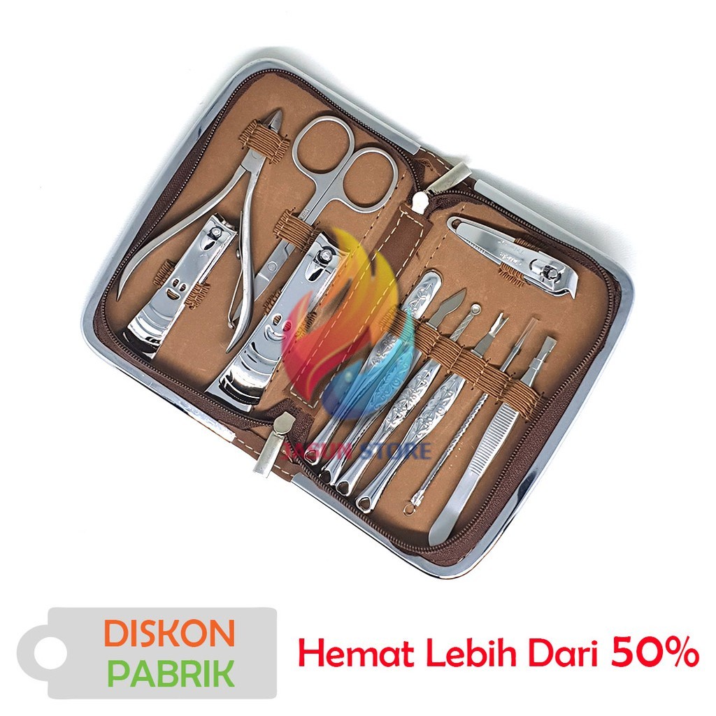 Gunting Kuku Set 11 in 1 628H Manikur Pedikur Manicure Set