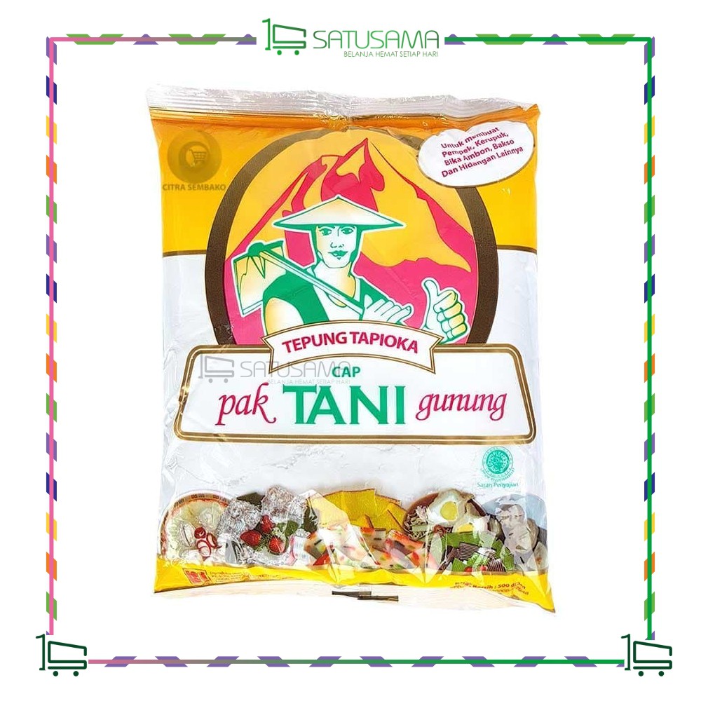 

Tepung Tapioka pak Tani gunung 500g / satusama