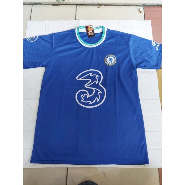 (READY/BISA COD) JERSEY BOLA PRIA CHELSEA BIRU MURAH