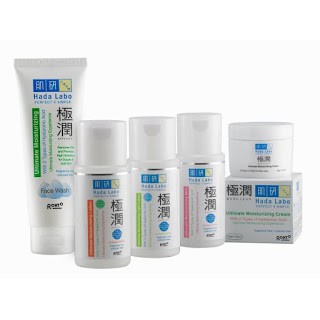 HADA LABO Gokujyun Moisturizing Milk | Light lotion | Lotion | Face Mist | Cleansing Oil | Starter Pack