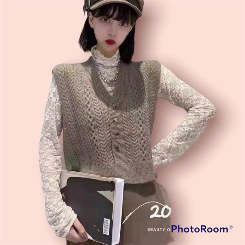 TERLARIS SET ATASAN KOREAN STYLE IMPORT TOP BLOUSE BROKAT N VEST RAJUT WANITA FS Bangkok