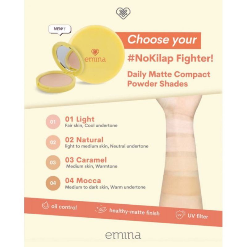 Emina Daily Matte Compact Powder