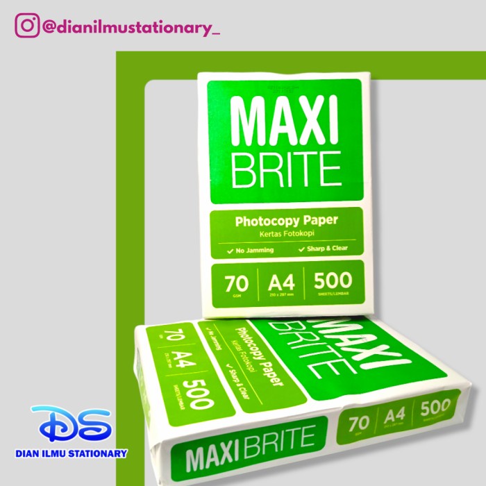 

(BISA COD) HVS A4 70Gr Maxi Brite