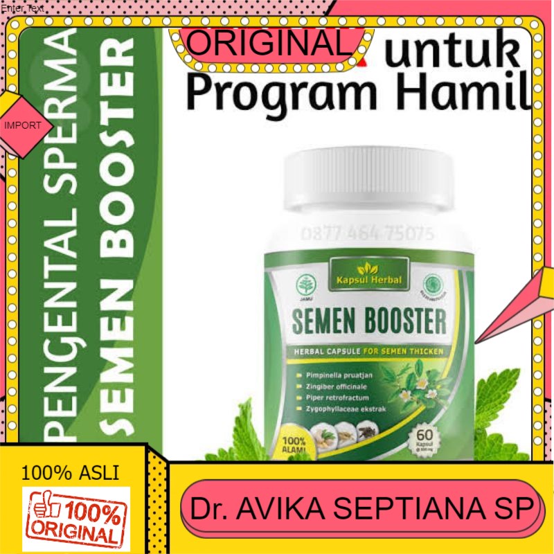 100% ASLI SEMEN BOOSTER ORIGINAL