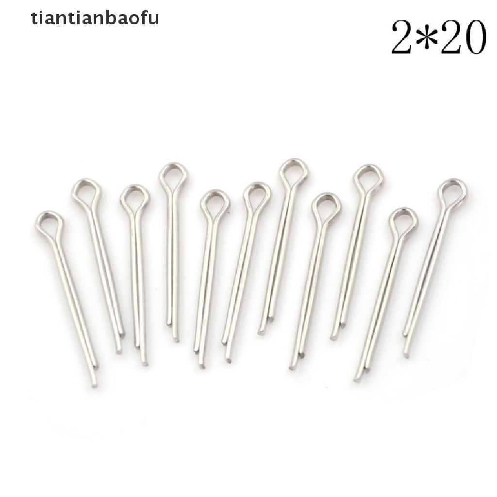 [tiantianbaofu] 10PCS Stainless Steel Split Cotter Pins Hardware Fasteners Parts M2 M3 M4 M5 Boutique