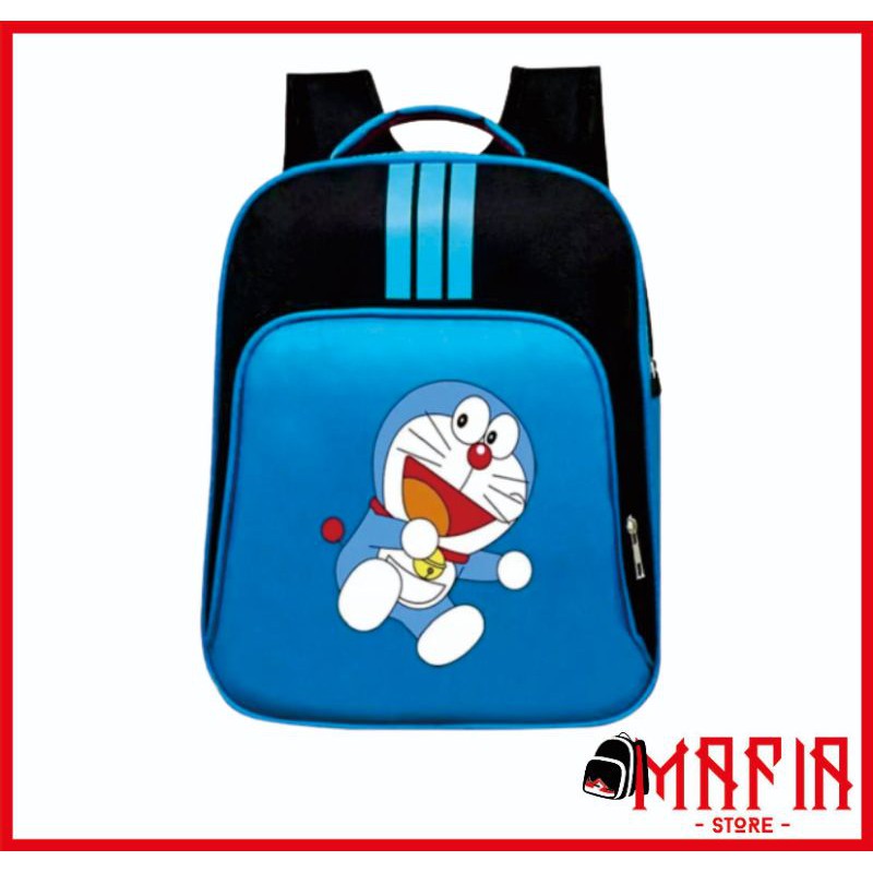 mafiastore.id/ Tas Sekolah Anak Perempuan/ Tas Anak Karakter Doraemon garis Tas Anak PAUD TK SD/ Tas