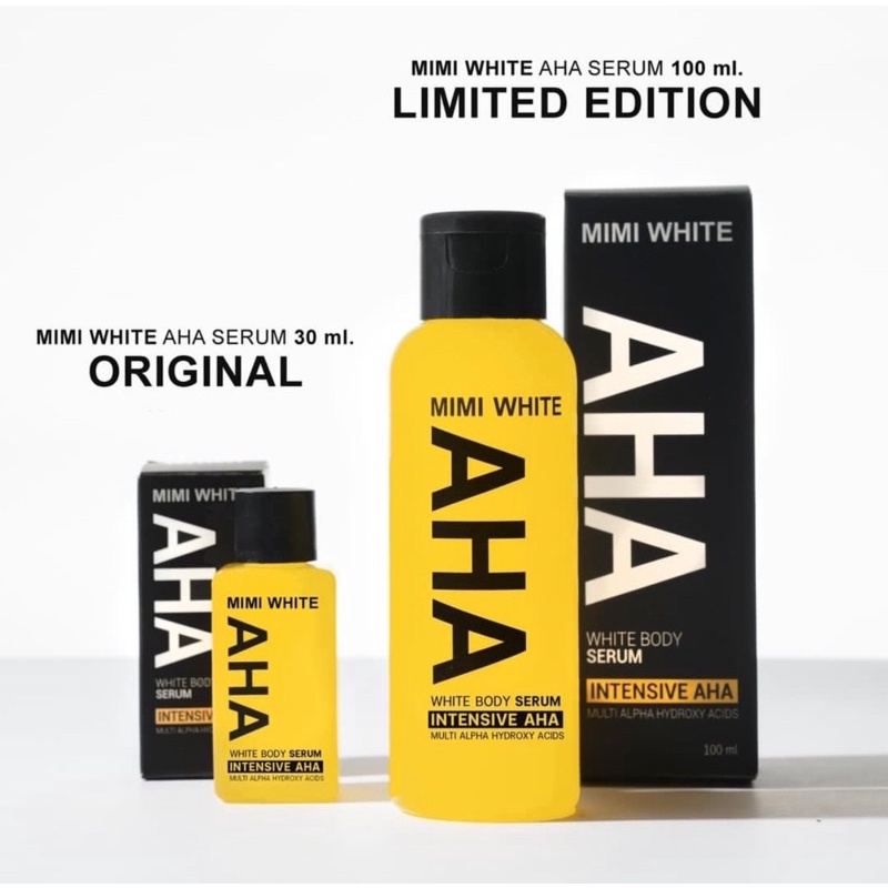 MIMI WHITE AHA White Body Serum 30ML / BODY LOTION 100ML