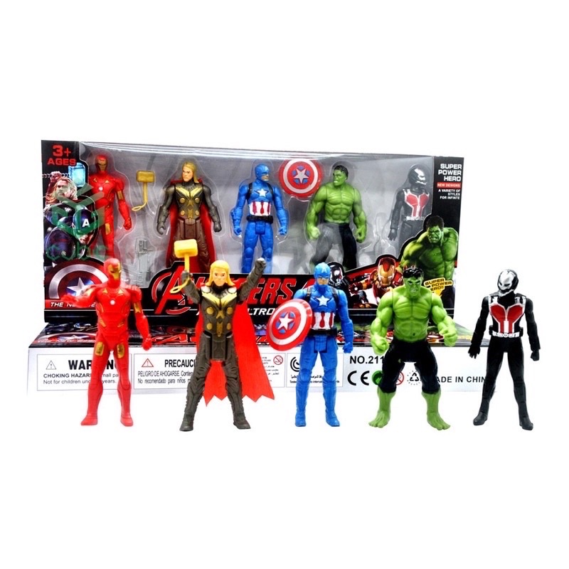 MAINAN ROBOT SUPERHERO AVENGERS ISI 5 PCS  -MAINAN ANAK