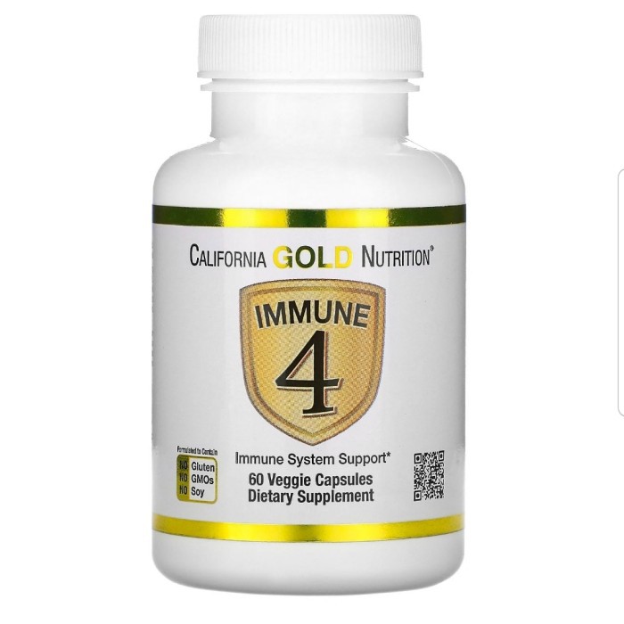 california gold nutrition immune 4  multivitamin 60cap vitamin c d zinc selenium