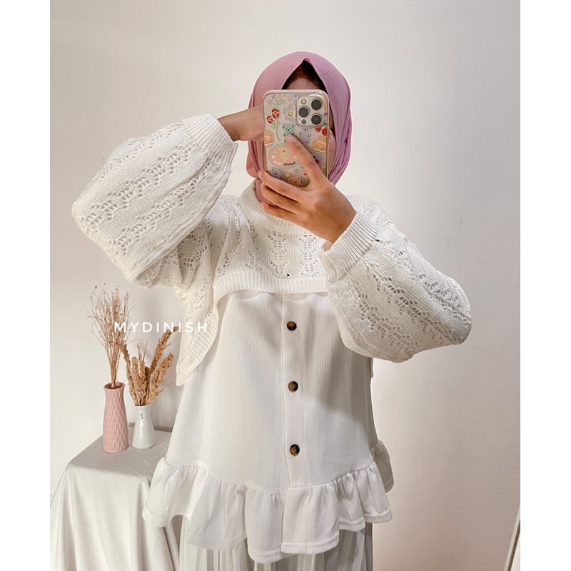 Milka Baloon Outher Wanita Crop